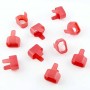 Secure Sleeve C14 into C13 Tab Red - 25 Pack