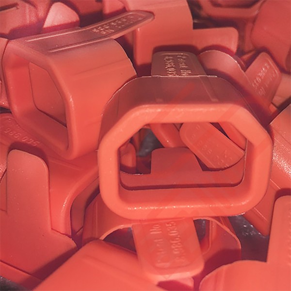 Secure Sleeve C14 into C13 Tab Red - 25 Pack