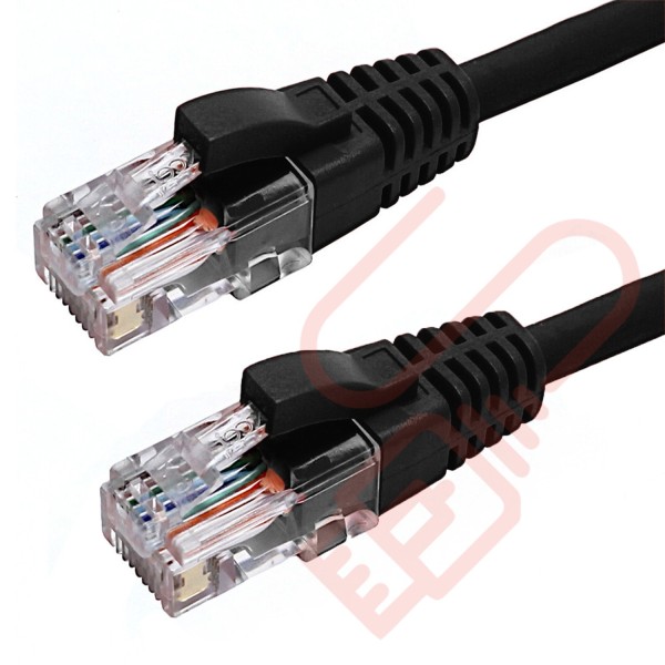 Excel Cat6 Patch Cables RJ45 UTP LSZH Snagless Booted Black