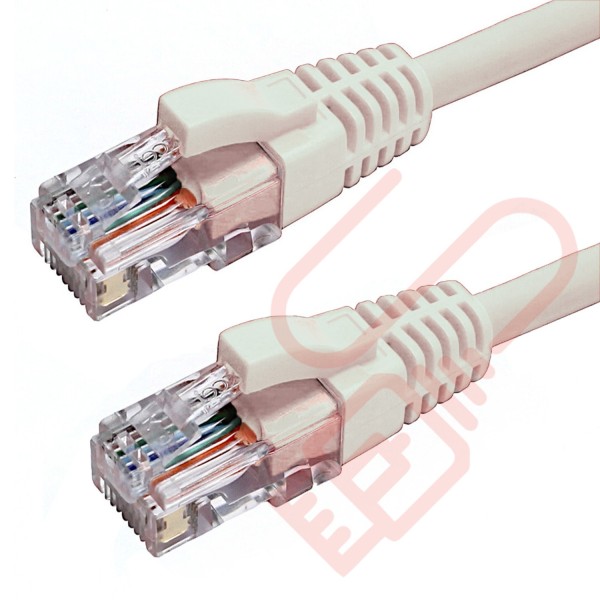 Excel Cat6 Patch Cables RJ45 UTP LSZH Snagless Booted White