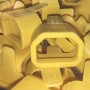 Secure Sleeve C14 into C13 Tab Yellow - 25 Pack