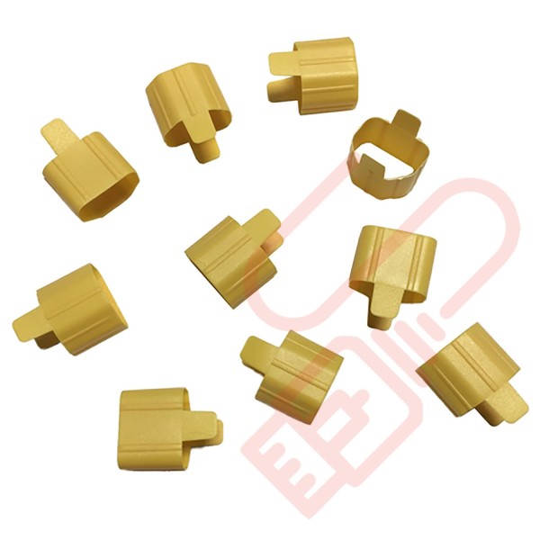 Secure Sleeve C13 into C14 Inlet Tab Yellow - 10 Pack