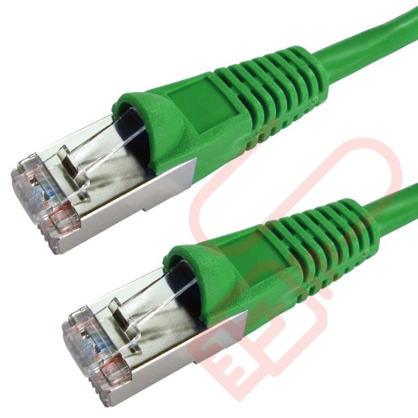 Cat6 Patch Cables RJ45 FTP Premium LSZH Bubble Booted Green
