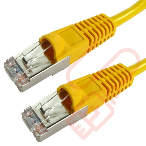 Cat6 Patch Cables RJ45 FTP Premium LSZH Bubble Booted Yellow