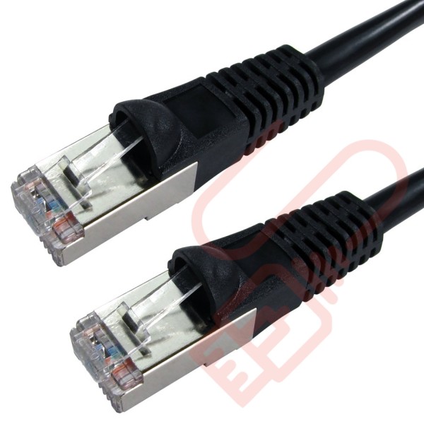 Cat6 Patch Cables RJ45 FTP Premium LSZH Bubble Booted Black