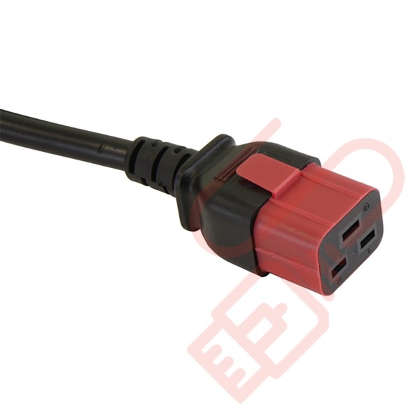 Secure Sleeve C19 into C20 Inlet Tab Red - 10 Pack