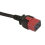 Secure Sleeve C19 into C20 Inlet Tab Red - 25 Pack