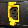 C13 PDU Outlet Lock Yellow - 10 Pack