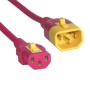 C13 to C14 'V-Lock' Power Cable Red