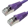 Cat6a Patch Cables RJ45 S/FTP (10G) Premium LSZH Bubble Booted Purple