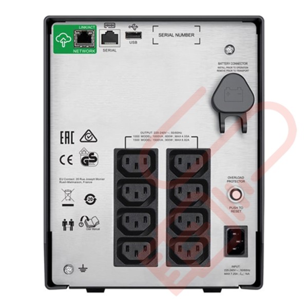 SMC1000IC APC Smart-UPS C 1000VA Tower LCD 600W, 8x C13 Output, 1x C14 Input