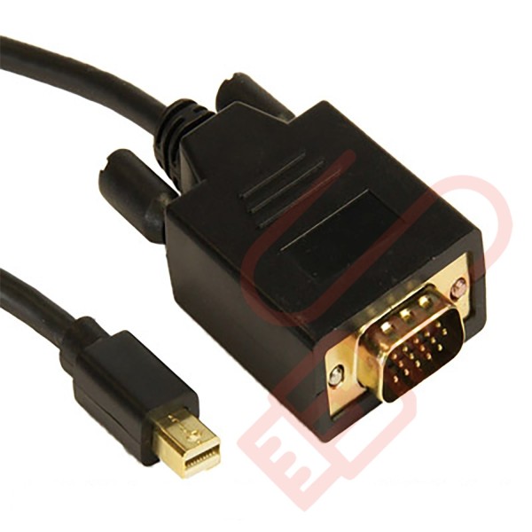 Mini Display Port Male to VGA Male Cable