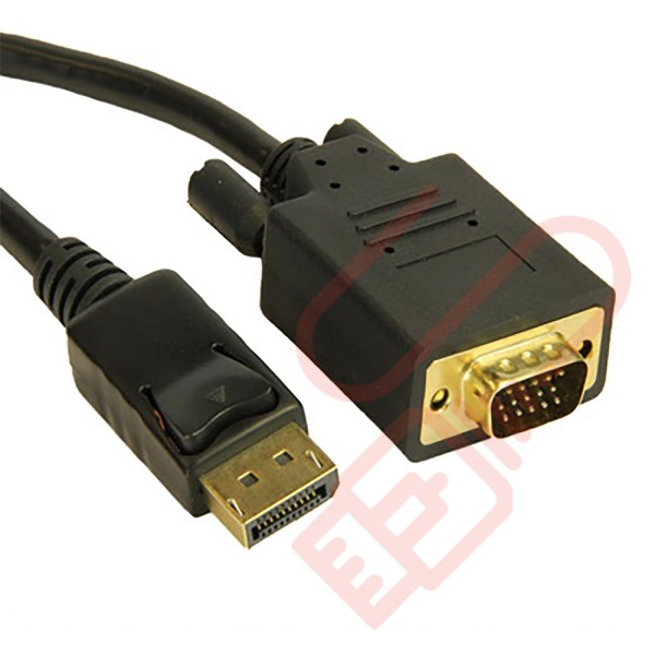 Display Port Male to HD15 VGA Male Cable