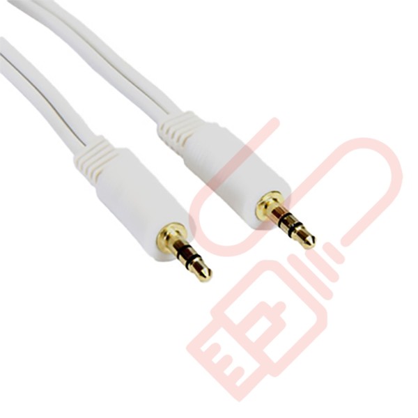 3.5mm Stereo Male to Male Audio Cable White