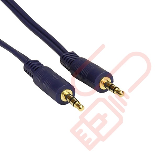 3.5mm Stereo Male to Male Audio Cable Dark Blue