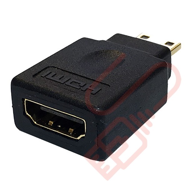 Mini HDMI Male to HDMI Female Adapter - Networking Cables