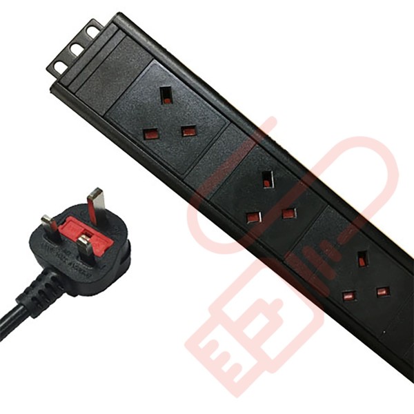 Vertical PDU UK Socket to UK 13A Plug