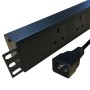 Horizontal PDU UK Socket to C20 Plug