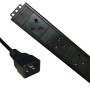 Vertical PDU UK Socket to C20 Plug