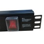 Vertical UK Socket to C20 Plug with 3 Metre Trailing Cable Rack PDU