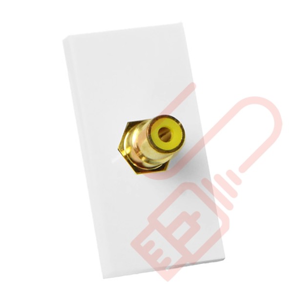 RCA Moduler Coupler Yellow