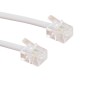 RJ11 to RJ11 ADSL Modem Cable 6P4C White