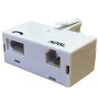T Shaped ADSL Microfilter BT Plug to BT & RJ11 Sockets