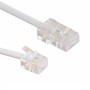 RJ11 to RJ45 Cable 4 Core Straight Through Modem Lead White