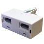 BT Double Socket to BT Plug Adapter