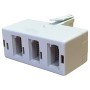 BT Triple Socket to BT Plug Adapter