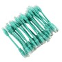 24 Pack of 20cm (8-inch) in Green - Cat5e High Grade 125MHz 24AWG LSZH Patch Cables for 2U Patching