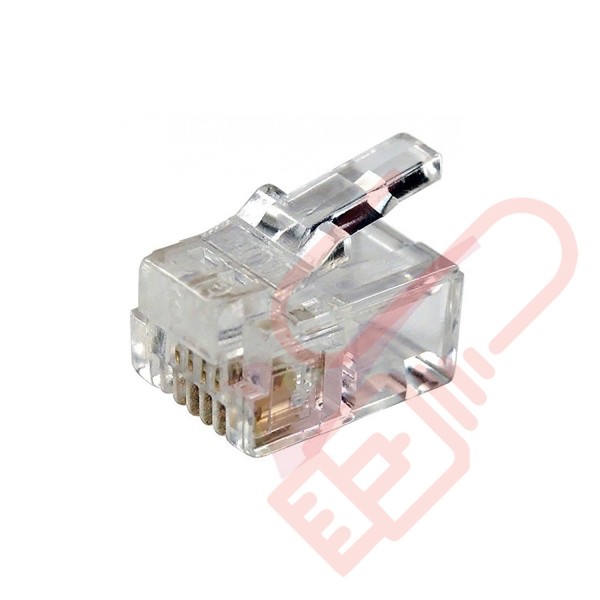 RJ11 Plug Jack (6P4C) 50 Pack