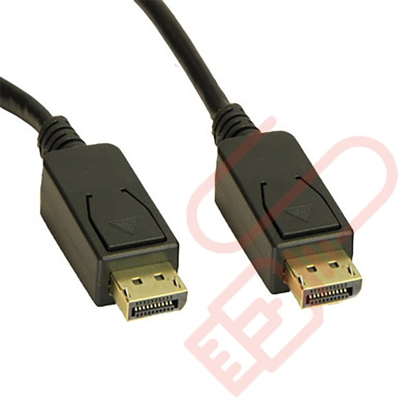 Display Port Locking Male to Male Locking Black