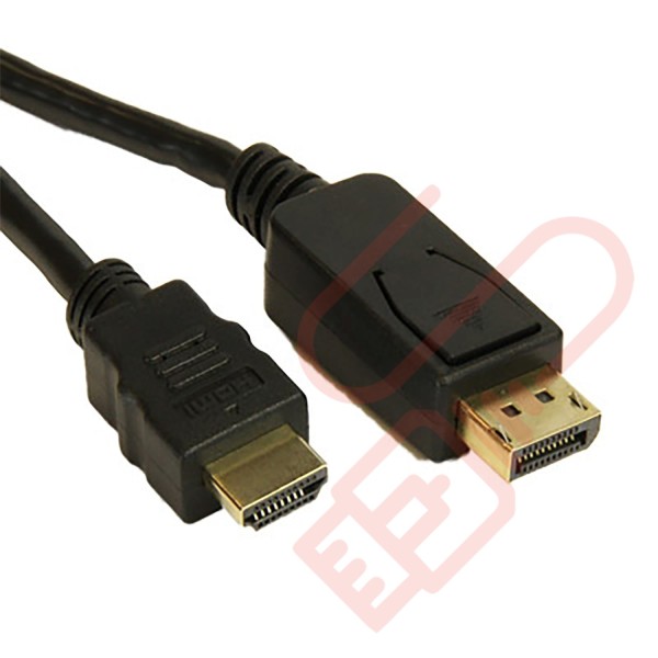 HDMI Male to Display Port Male Black