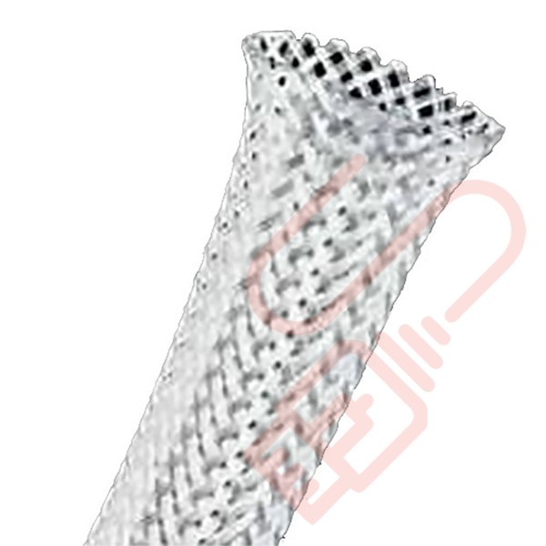 25 Metre White Halogen Free Braid Sleeving