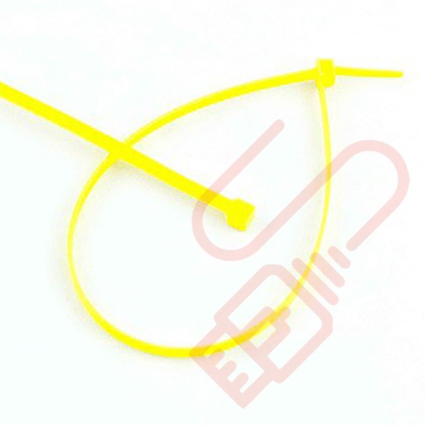 Yellow Nylon Cable Ties (100 Pack)