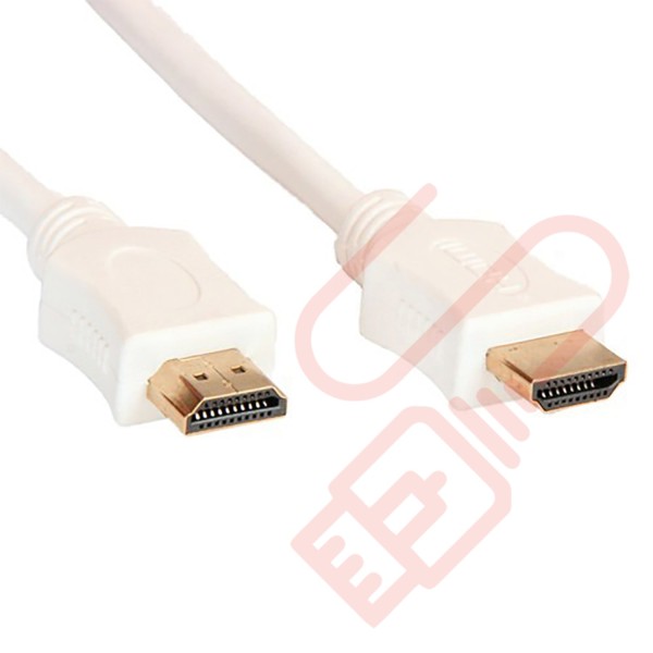 HDMI High Speed Ethernet Cable White, support 3D - 2k & 4k Resolution