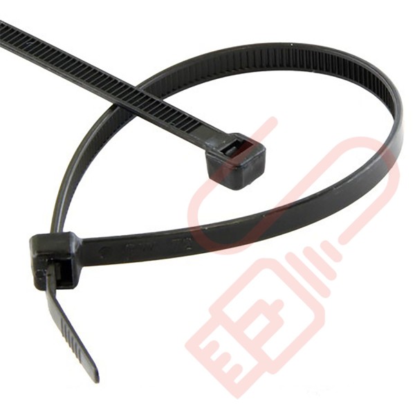 Black Nylon Cable Ties (100 Pack)