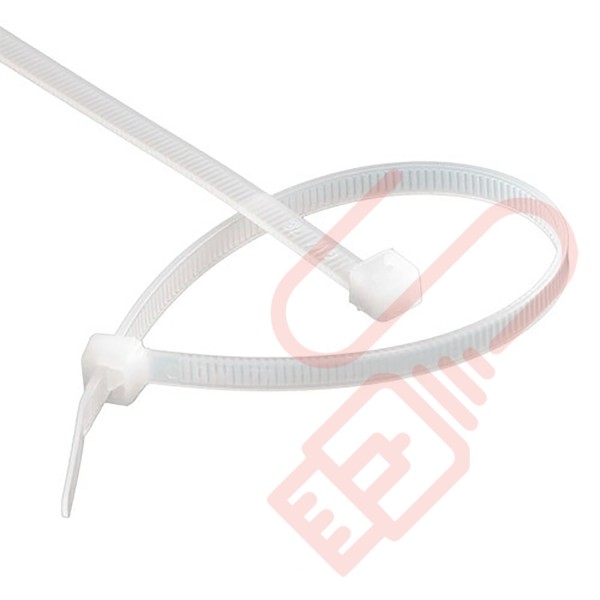 Neutral Nylon Cable Ties (100 Pack)