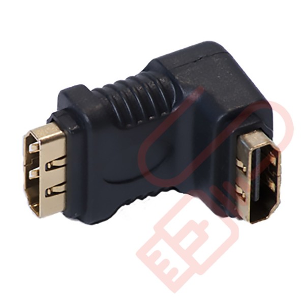 HDMI Right Angle Female to Female Gender Changer