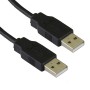 USB 2.0 A Male to A Male Data Cable Black