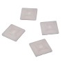 Neutral Adhesive Cable Tie Base - 100 Pack