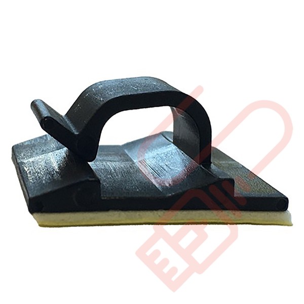 Self Adhesive 8mm Cable Clips Black 100 Pack