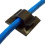 8mm Self Adhesive Cable Clips 100 Pack Black|Networking Cables