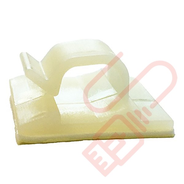 Self Adhesive 8mm Cable Clips White 100 Pack