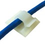 8mm Self Adhesive Cable Clips 100 Pack White|Networking Cables