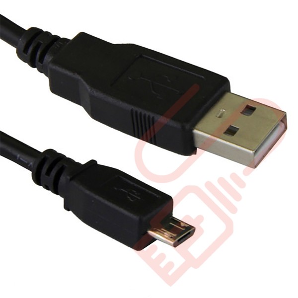 USB 2.0 A Male to MICRO B Data Cable Black