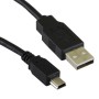USB 2.0 A Male to MINI B Data Cable Black