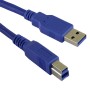 USB 3.0 A Male to B Male Superspeed Data Cable Blue