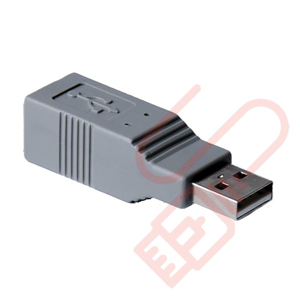 USB 2.0 B Female to A Male Gender Changer Coupler